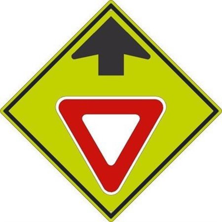 NMC Yield Ahead Symbol With Arrow Sign, TM611DG TM611DG